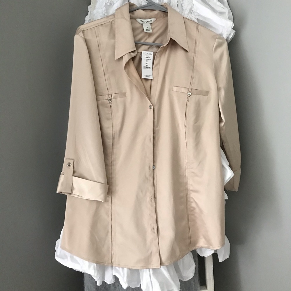 White House - Black Market Silk Blouse